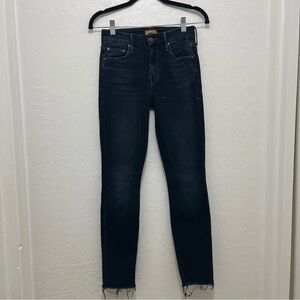 MOTHER • The Looker Ankle Fray in Coffee Tea Or Me Skinny Jeans Size 23